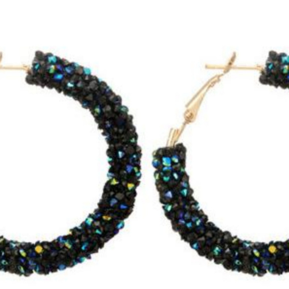 Bling! Hoop Earrings - Picture 2 of 3